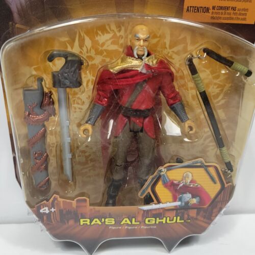 Batman Begins Ra's Al Ghul Action Figure With Weapons Mattel NEW Card Creased Everything Else