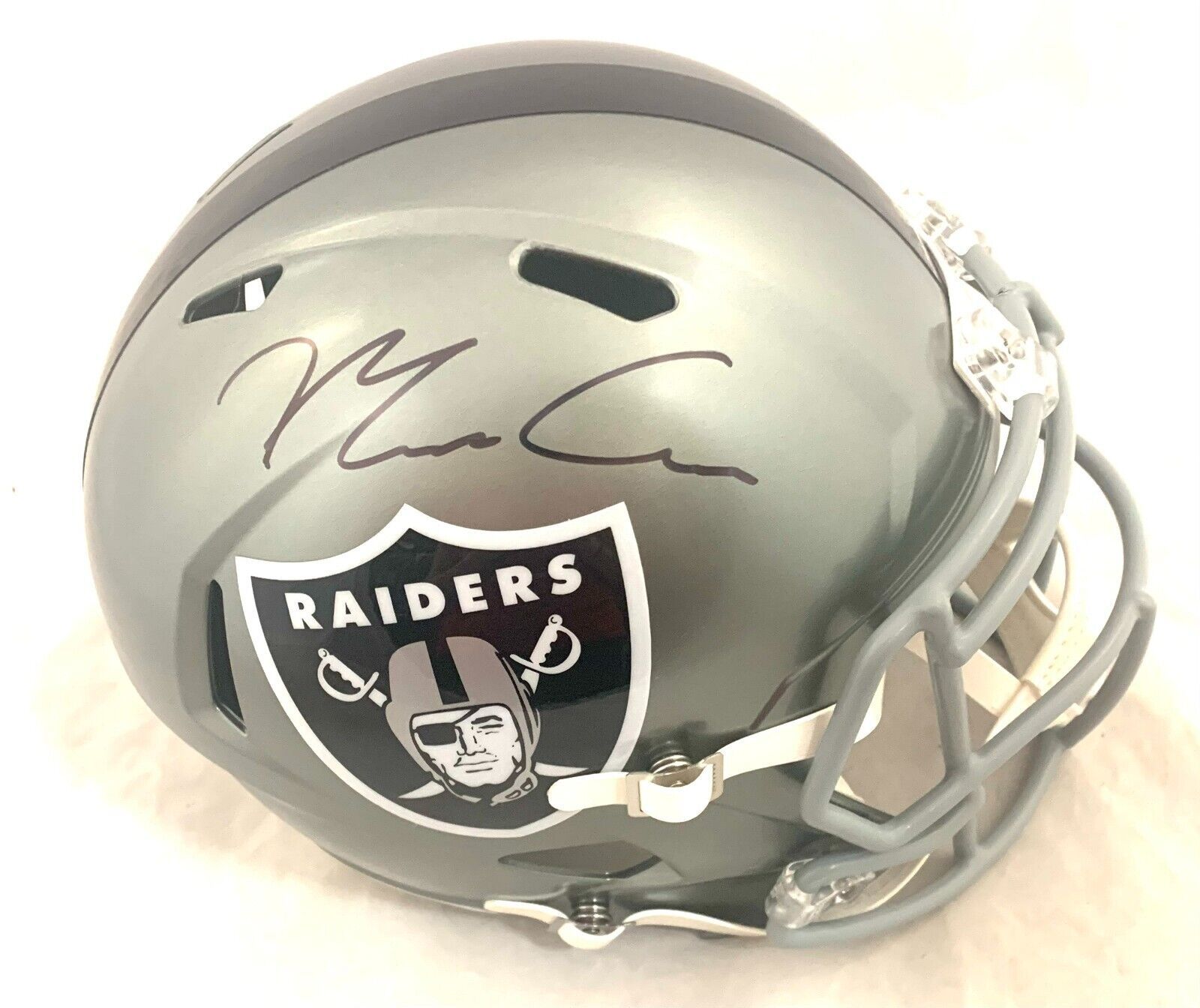 MAXX CROSBY SIGNED LAS VEGAS RAIDERS FS FLASH SPEED REPLICA HELMET ...