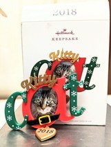 ** Hallmark ** Keepsake Ornament ~ Kitty Cat ~ Photo Holder ~ 2018 Mint - $6.79
