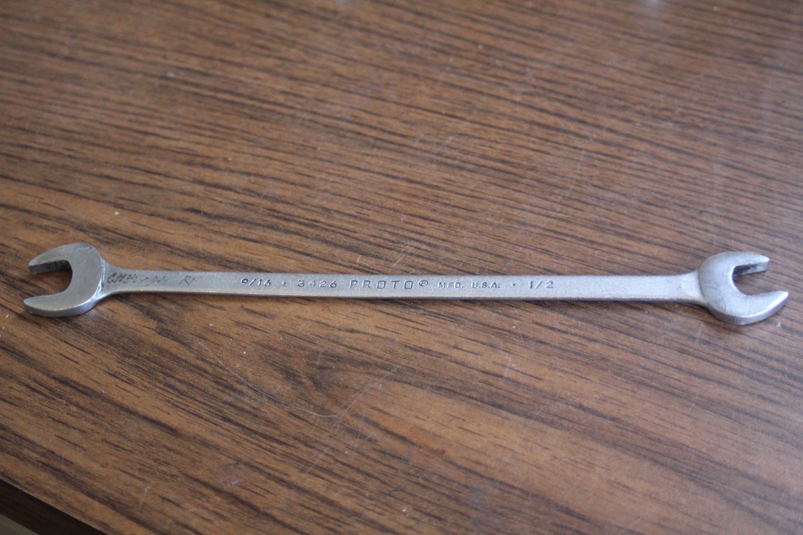 DEWALT Open End Wrench 1//2X9//16