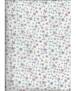 New AE Nathan Comfy Flannel Multi Color Little Stars White Fabric bt Hal... - $3.96