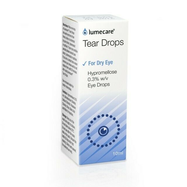 Lumecare Tear Drops - Hypromellose 0.3% Eye Drops for Dry Eyes