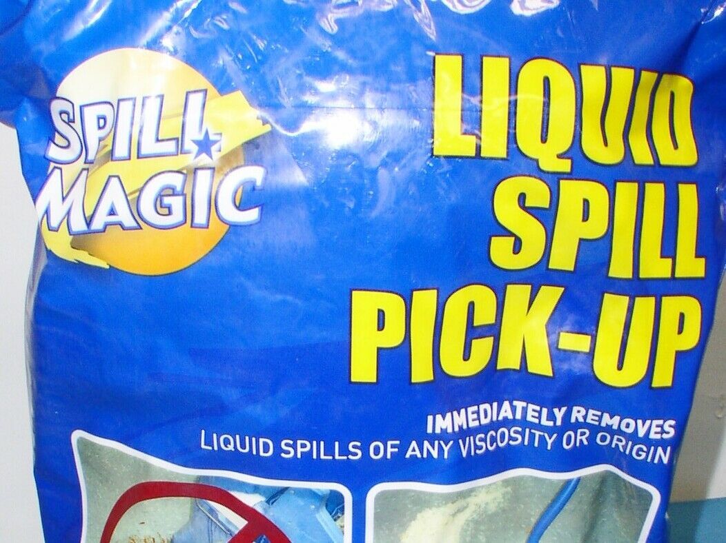 Spill Magic Liquid Spill PickUp Absorbent Powder CASE OF SEVEN 3 lb