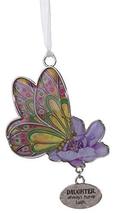 Gnz Inspirational Butterfly Wishes Zinc Ornament -Daughter - $8.86