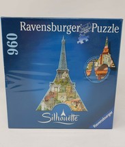 Ravensburger Silhouette 960 Pc Jigsaw Puzzle Eiffel Tower - New - $32.99