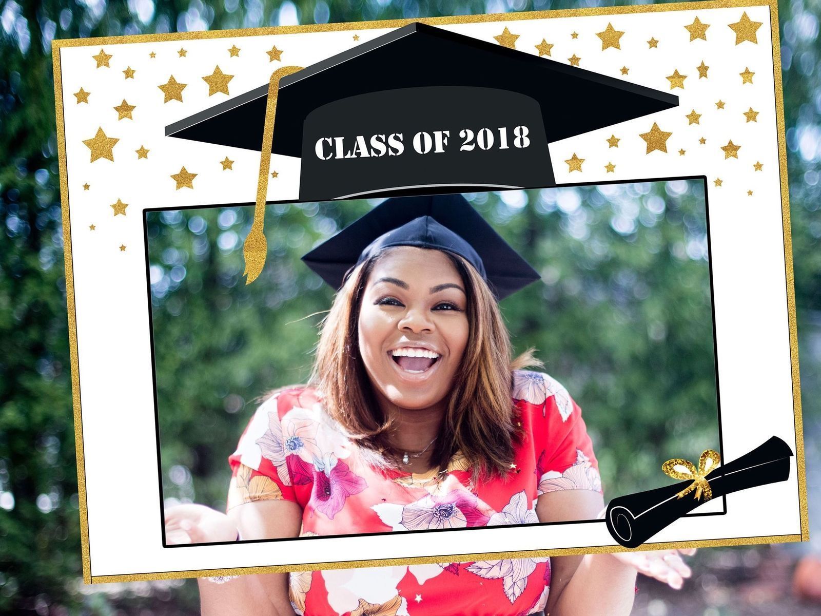 Graduation Party Photo Booth Prop Frame Class Of 2018 Selfie Frame Prop