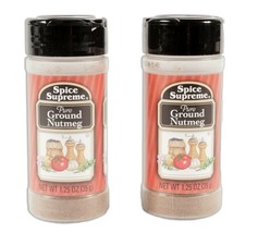 2 Pack Spice Supreme Ground Nutmeg In Shaker Top Jar - $10.39