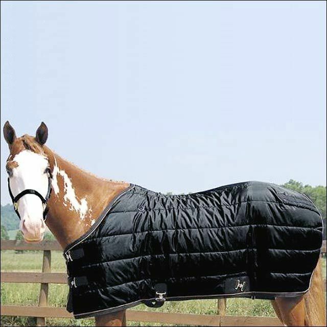 UK72 72" Black Weaver Leather 420D Horse Stable Blanket Medium Weight