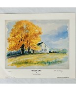 Tom Vantreese Signed Numbered Art Print Wash Day Ky Artist 12 3/4&quot; x 10 ... - $19.00