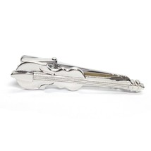 Violin, 3D Music Musicians design on silver tie clip / tie slide in gift... - $16.00