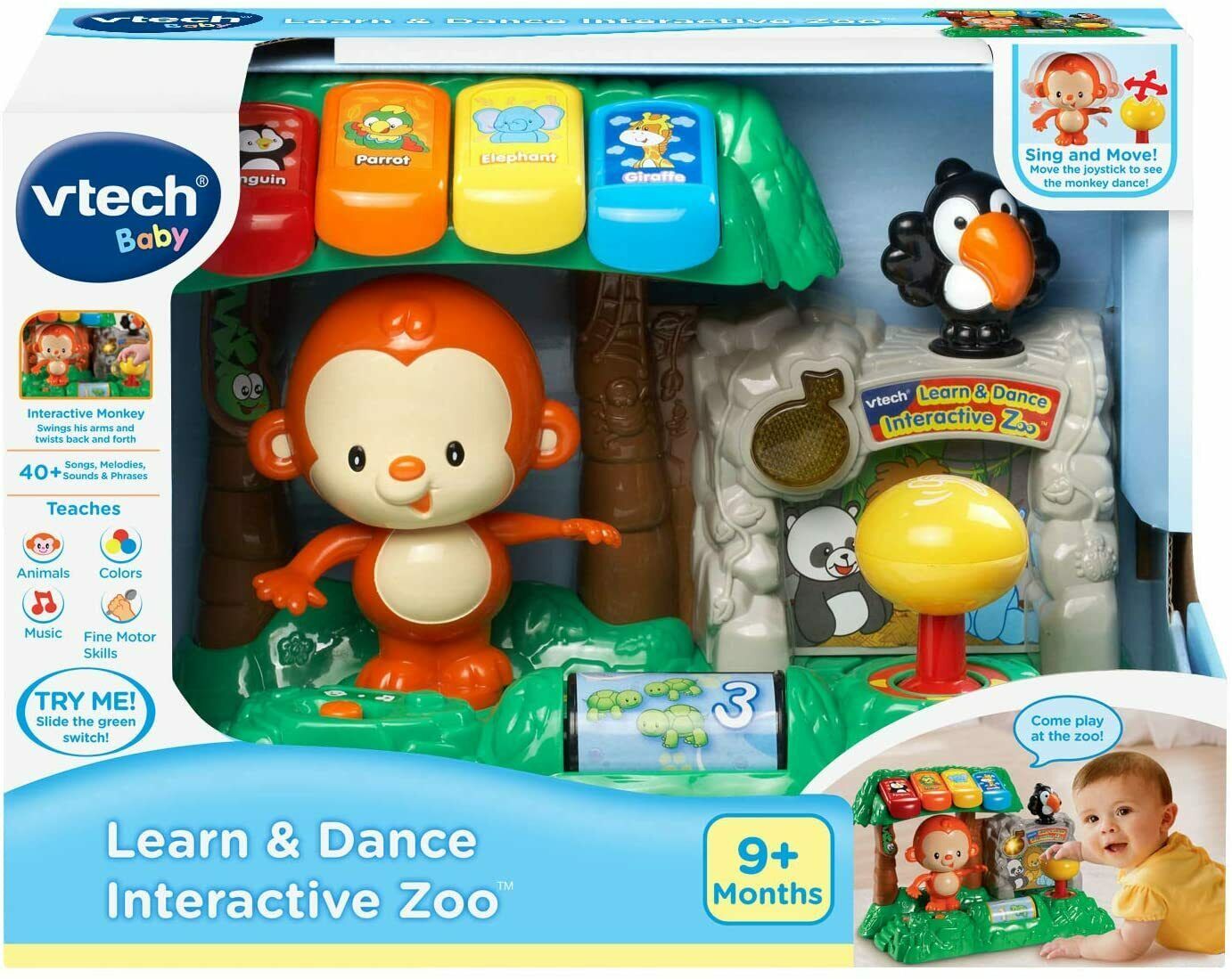 Vtech Learn & Dance Interactive Zoo Monkey Children Toy Set Playful ...