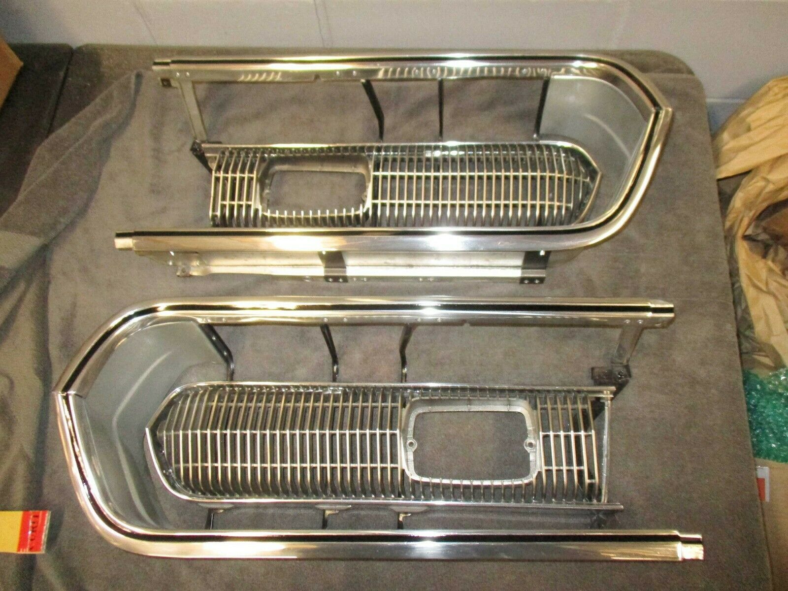 BARRACUDA GRILLES 67 68 CORE REDO POLISHED SEND YOUR GRILLS 1967