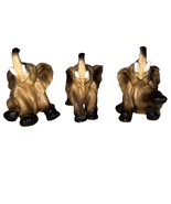 Vintage Set of 3 Lefton Happy Elephants #6980 - $45.00