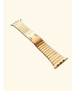 24K Rose Gold Plated 42MM 44MM Satin Link Band For Apple Watch Custom BA... - $379.05