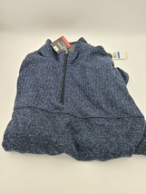 Van Heusen Natural Stretch Flex Sweater Size XL Total Eclipse BLue - $21.77
