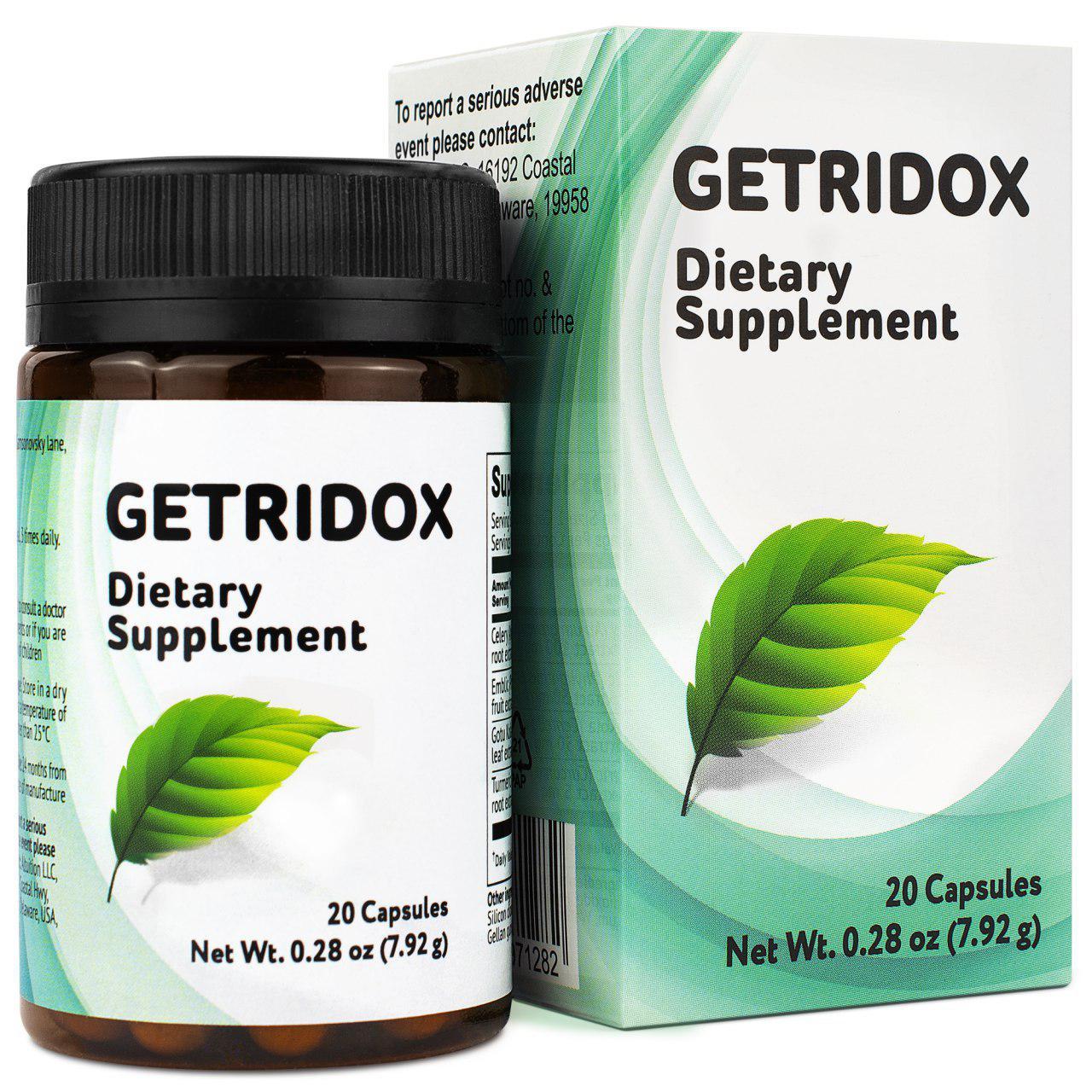 Getridox Natural Detox Cleanse Weight Loss Supplements – Detoxifying Digestion P