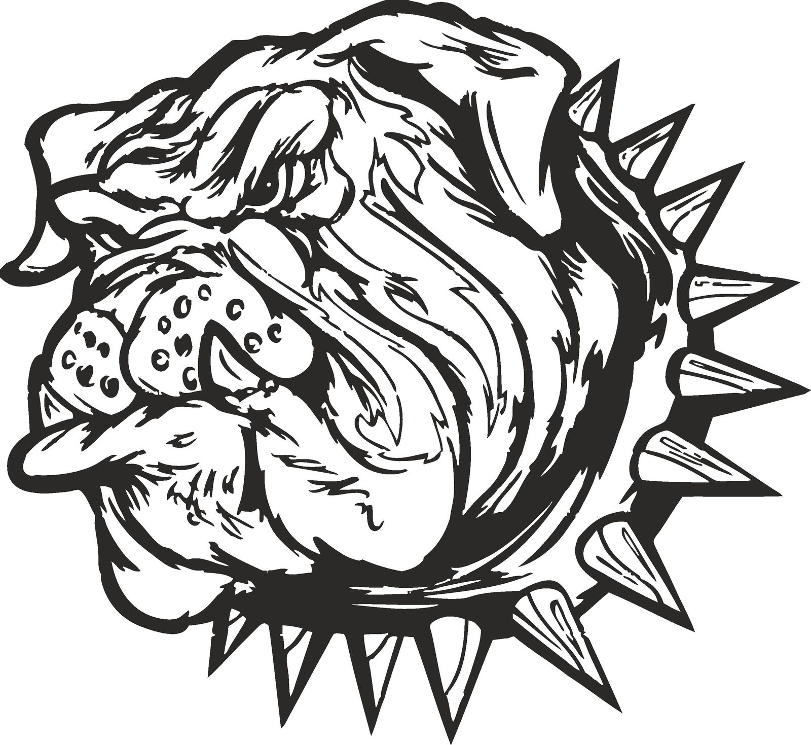 Bulldog Face SVG,bulldog clip art svg eps cricut,bulldog head svg