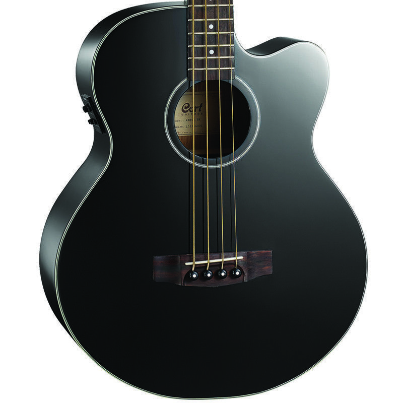 Cort. Acoustic Bass Series electric Acoustic bass guitar, black, AB850F