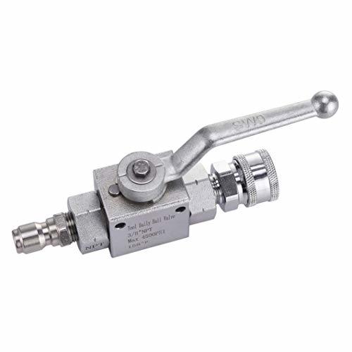 Tool Daily High Pressure Washer Ball Valve Kit, 3/8 Inch Quick Connect