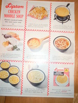 Vintage Lipton Chicken Noodle Soup Print Magazine Advertisement 1961 - $4.99