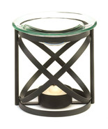 Fragrance Foundry Black Matte Oil Warmer with Glass Dish - $21.66