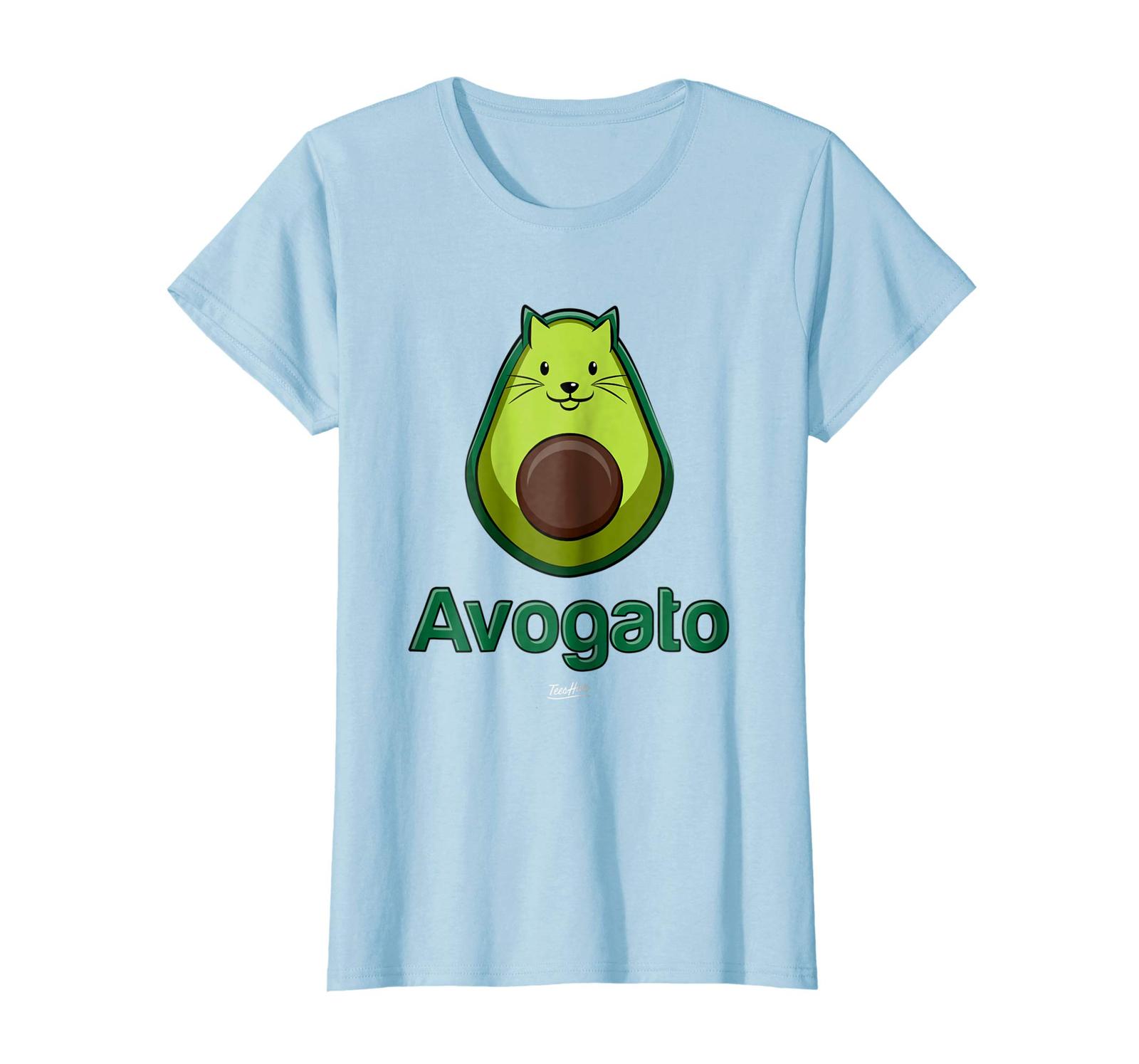 Halloween Shirts - Avogato Avocado Cat Humor Cat Face Funny Cat Lover T ...