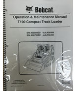 Bobcat T190 Track Loader Operation &amp; Maintenance Manual Owner&#39;s Book 6 #... - $20.24+