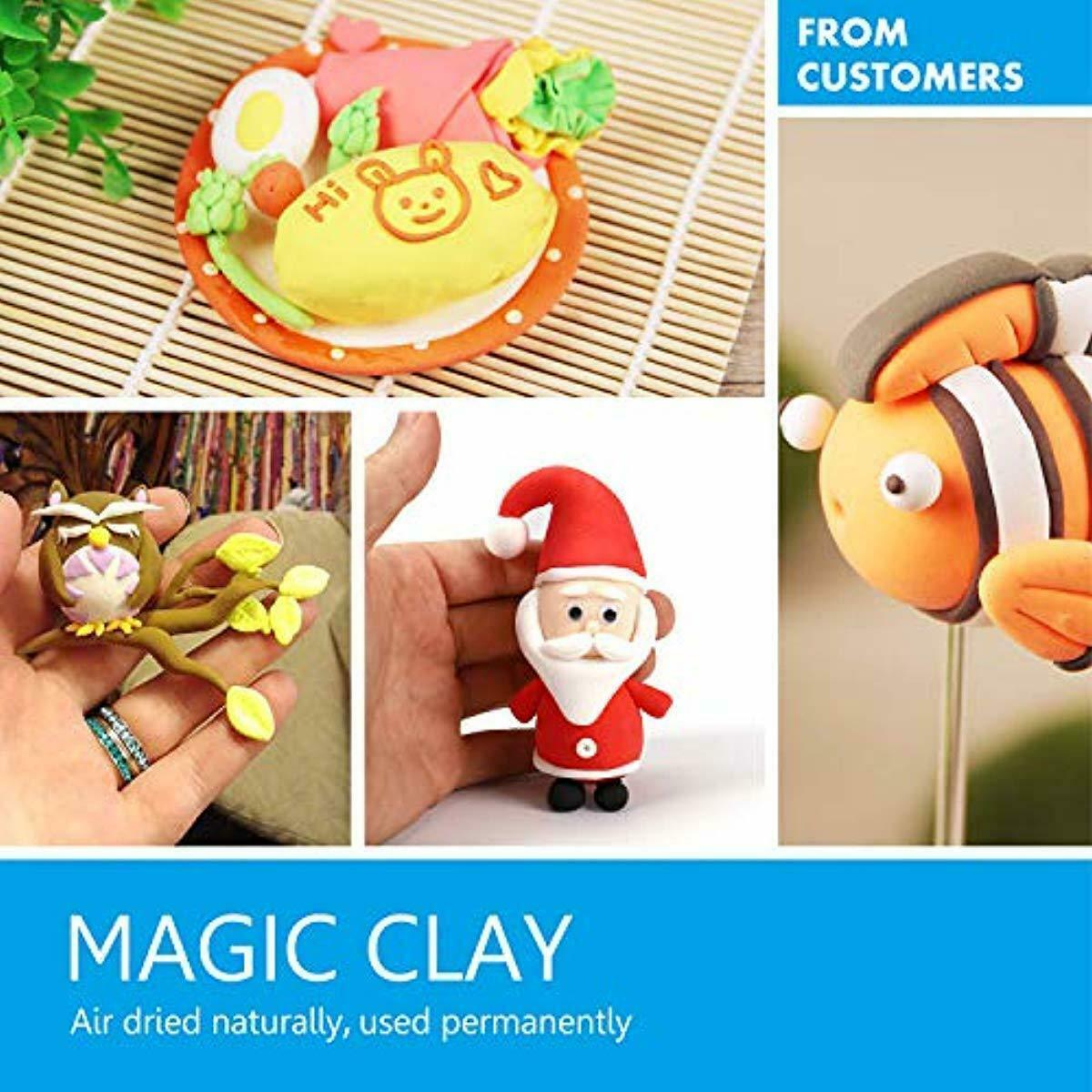 Sago Brothers Modeling Clay Air Dry Ultra Light Molding Magic Clay 24 Colors, Be Other