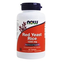 NOW Foods Red Rice Yeast 1200 mg., 60 Tablets - $18.59