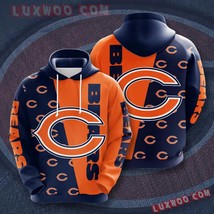 Chicago Bears Nfl Custom All Over Print 3D Pullover Hoodie V3 - $45.99+