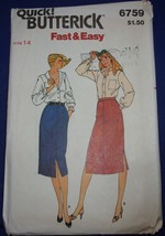 Butterick Misses’ Skirt Size 14 #6759 - $4.99