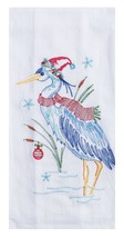 Kay Dee designs kitchen  flour sack towel blue heron H3150 Christmas - $9.49