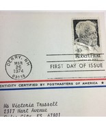 VTG Stamp 1974 First Day Of Issue Robert Frost American Poet Derry New H... - $6.56