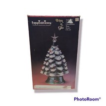 VTG INSPIRATIONS TRIM ‘N GLO LIGHTED CERAMIC CHRISTMAS TREE ~ CTL20 IN BOX WORKS