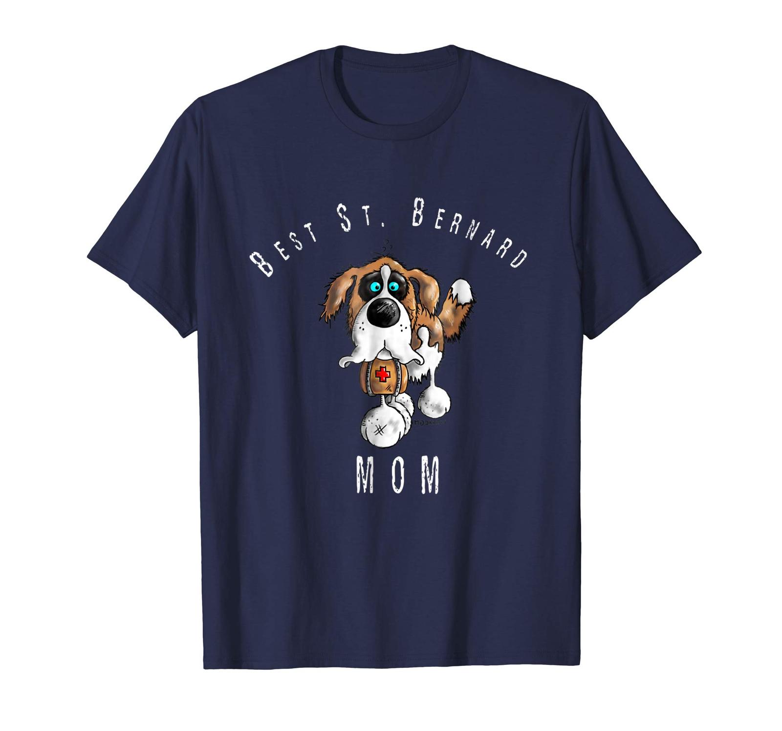 Dog Fashion - Best Saint Bernard Mom T-Shirt I Tee Women Kids Gift Men