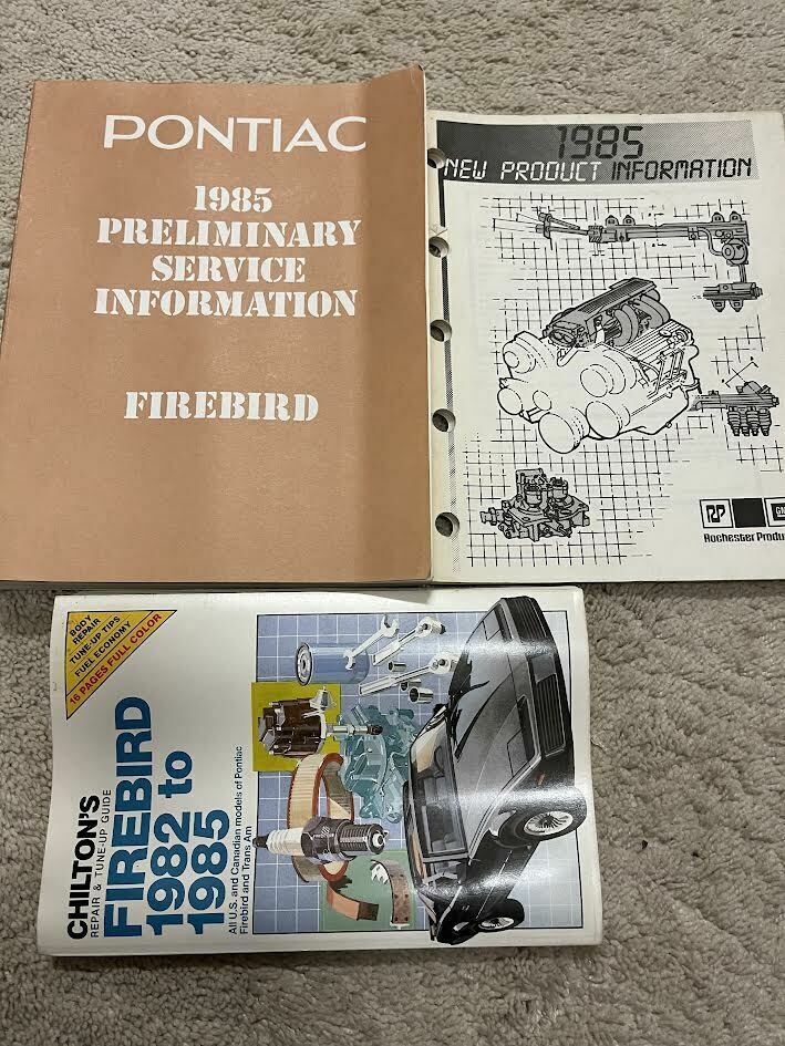 Primary image for 1985 gm pontiac firebird trans am workshop service repair manual set oem