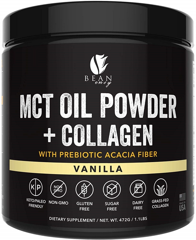 MCT Oil Powder with Collagen and Prebiotic Acacia - Pure MCT's - Perfect–Vanilla