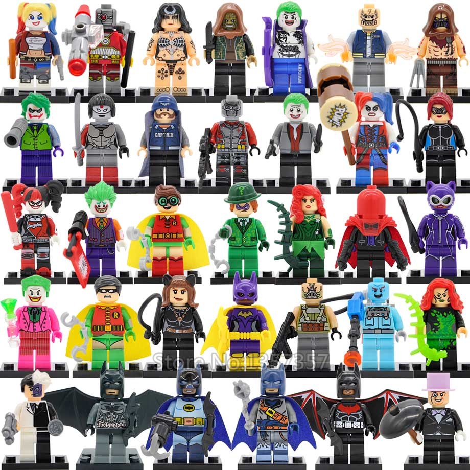34 pcs Super Hero Figures DC Marvel Series E Minifigure Blocks for LEGO Bricks - Figures