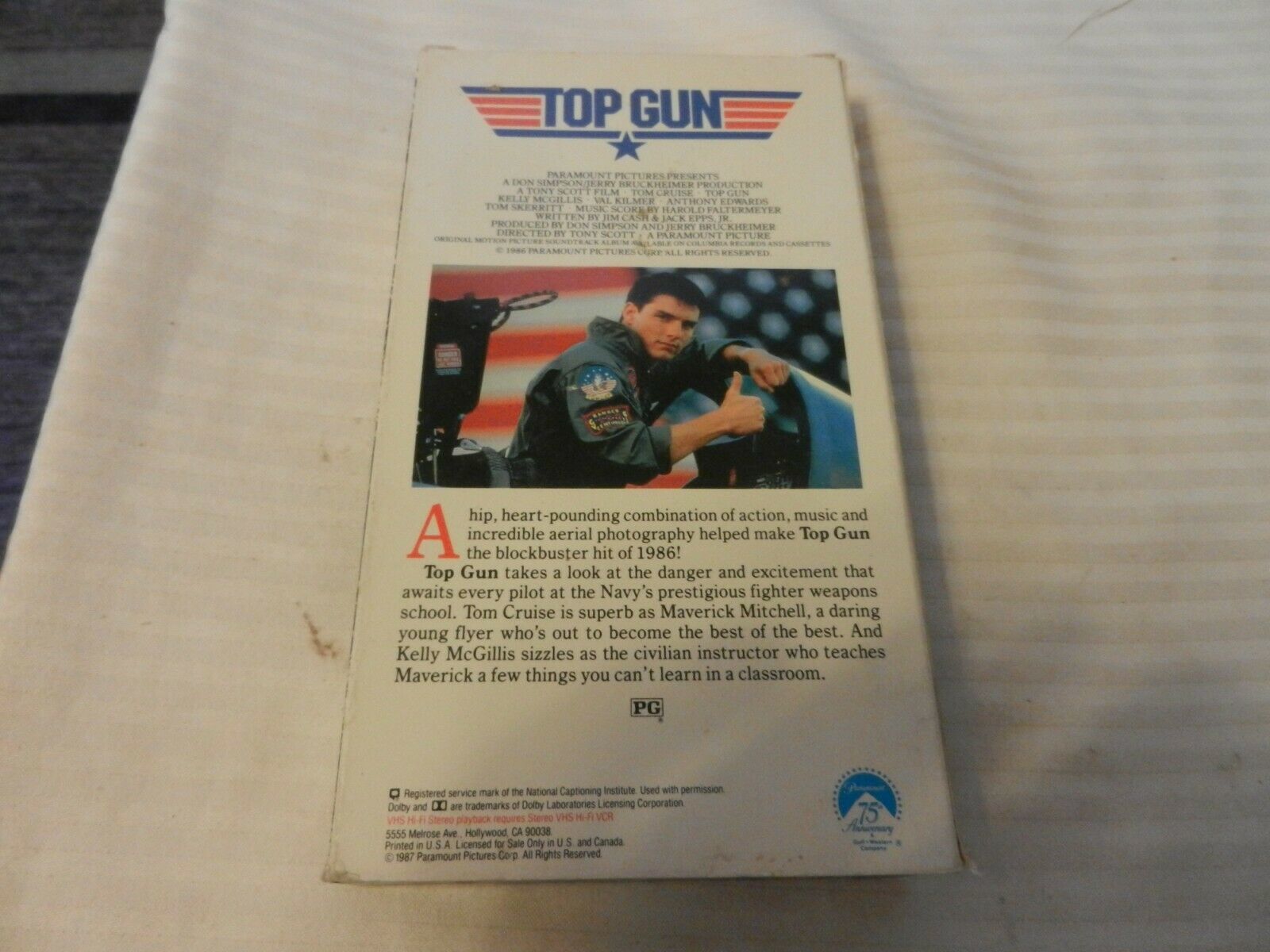 Top Gun (VHS, 1996) Tom Cruise, Kelly McGillis VHS Tapes