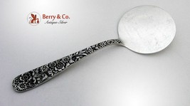 Repousse Hot Cake Server Sterling Kirk and Son Co 925/1000 Silver - $202.67