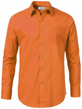 Boltini Italy Men's Long Sleeve Regular Fit Orange Dress Shirt w/ Defect - Small image 2