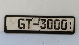 Euro Deutschland License Plate & Mount Frame Mitsubishi 3000GT image 1