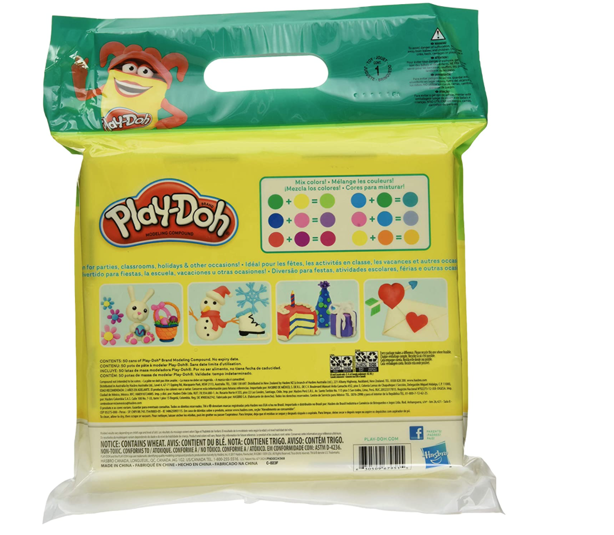 PlayDoh Modeling Compound 50 Value Pack Case of Colors , NonToxic