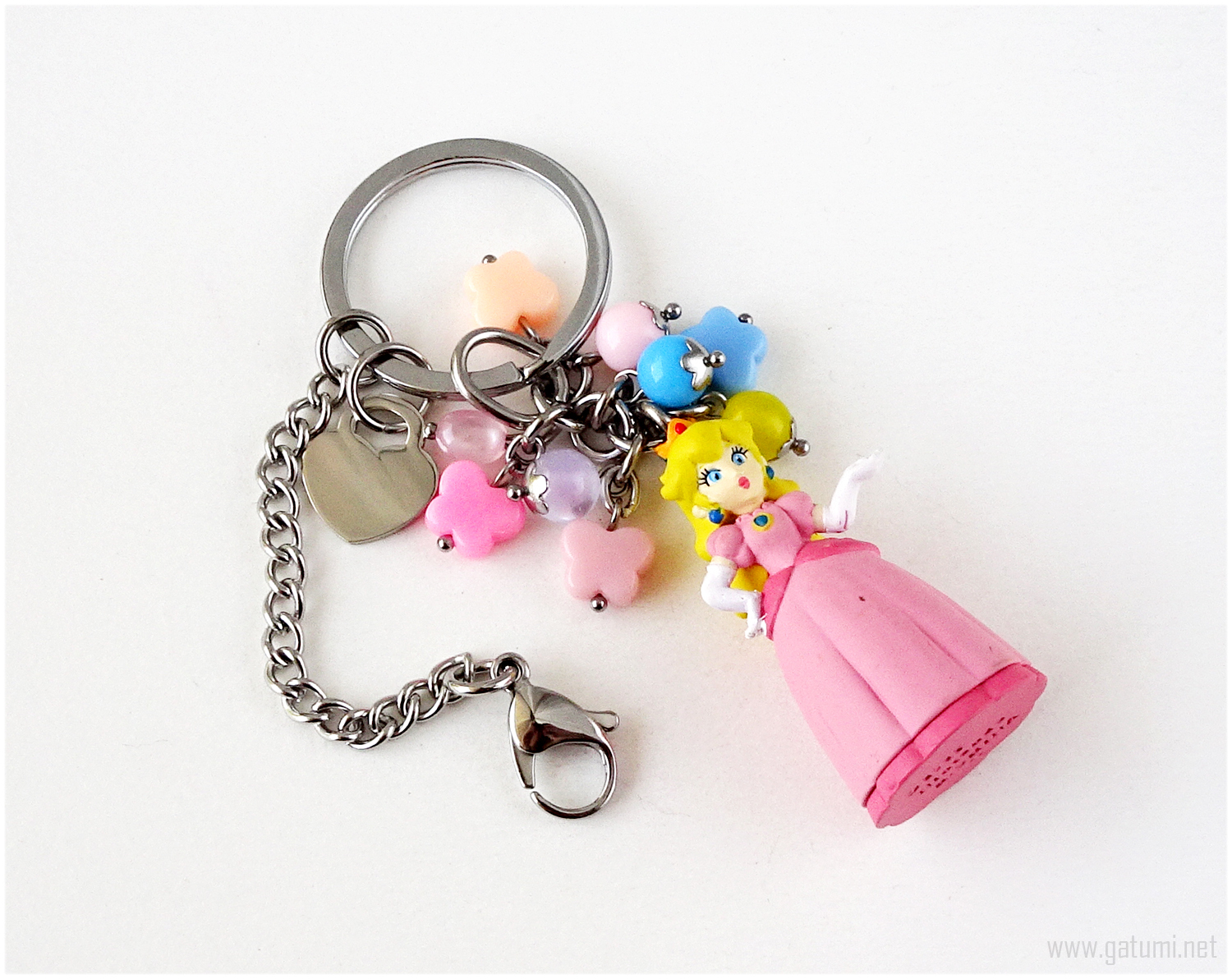 Princess Peach Keychain, Gamers, Super Mario, Accessories Key Chains