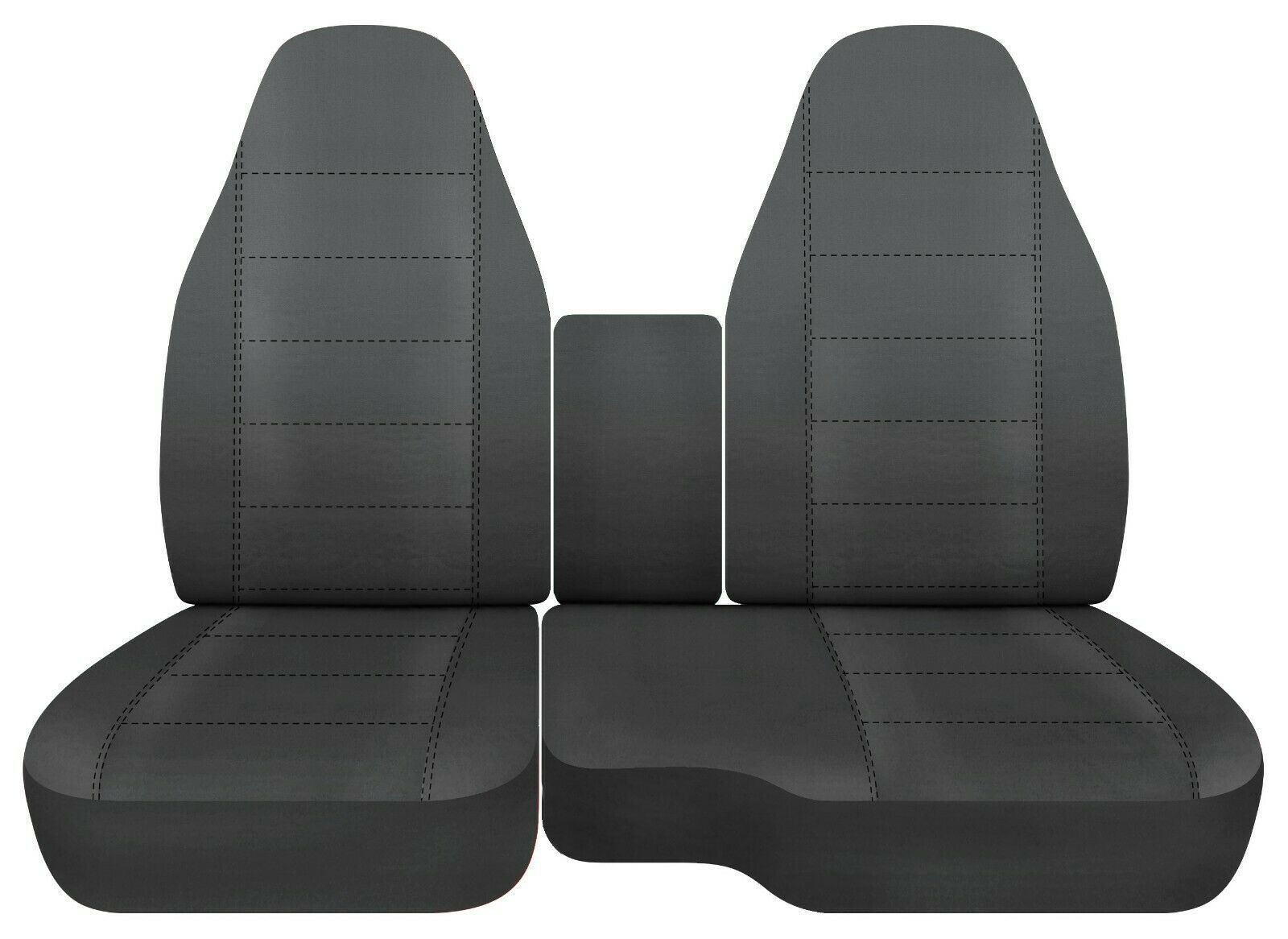 Front set car seat covers fits Ford Explorer 1991-2002 solid charcoal ...