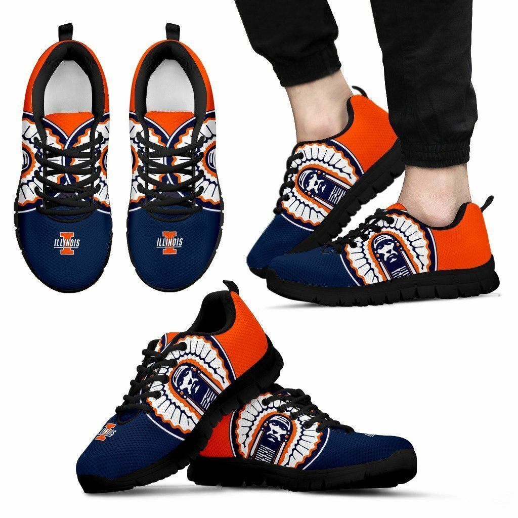 Illinois Fighting Illini NCAA Fan Custom Unofficial Running Shoes ...