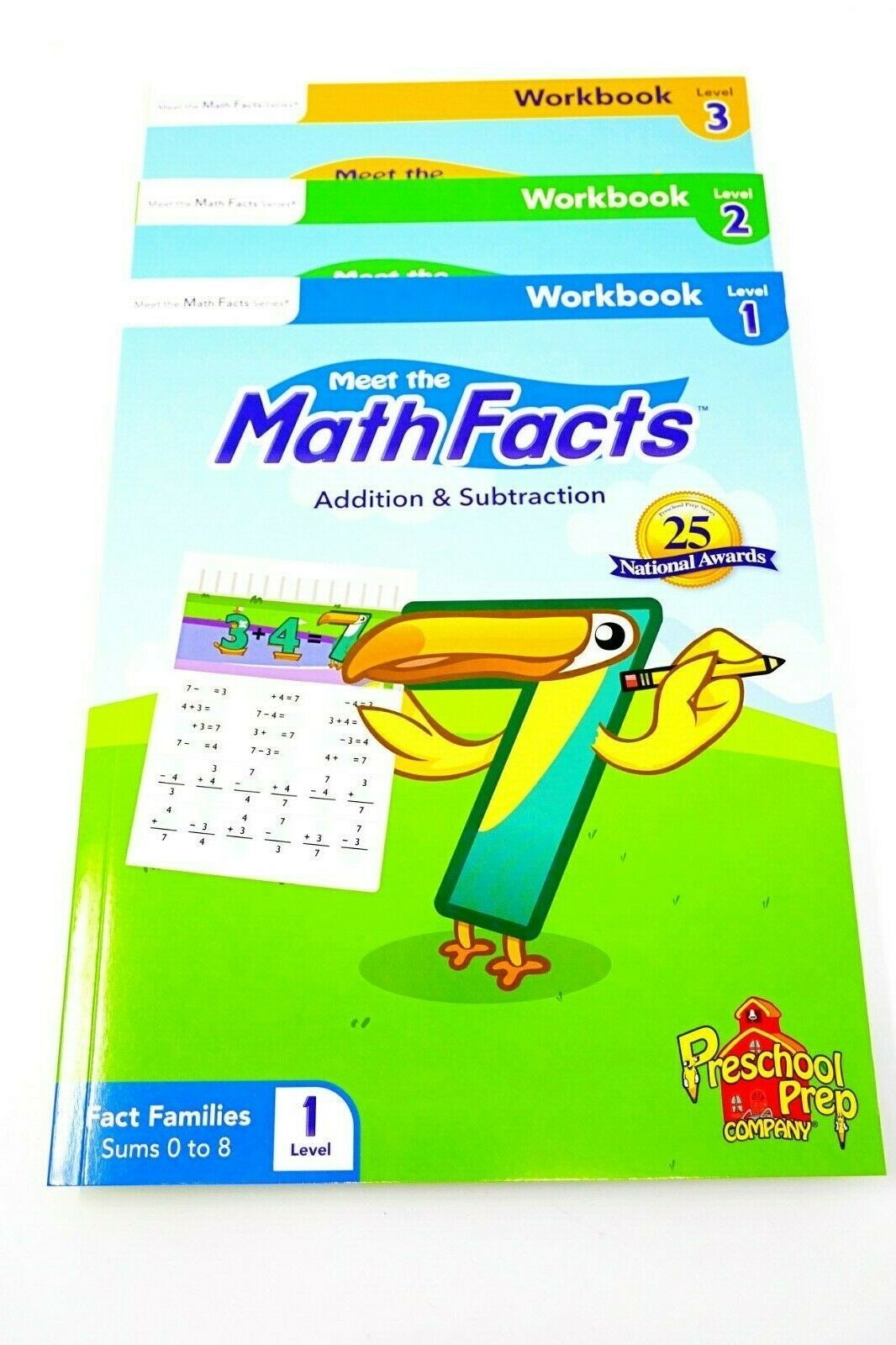 Meet The Math Facts Addition & Subtraction Workbooks For Levels 1, 2 ...