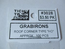 Tichy #293-3028 Grab Irons Roof Corner Type Approx 100 Pieces HO Scale image 3