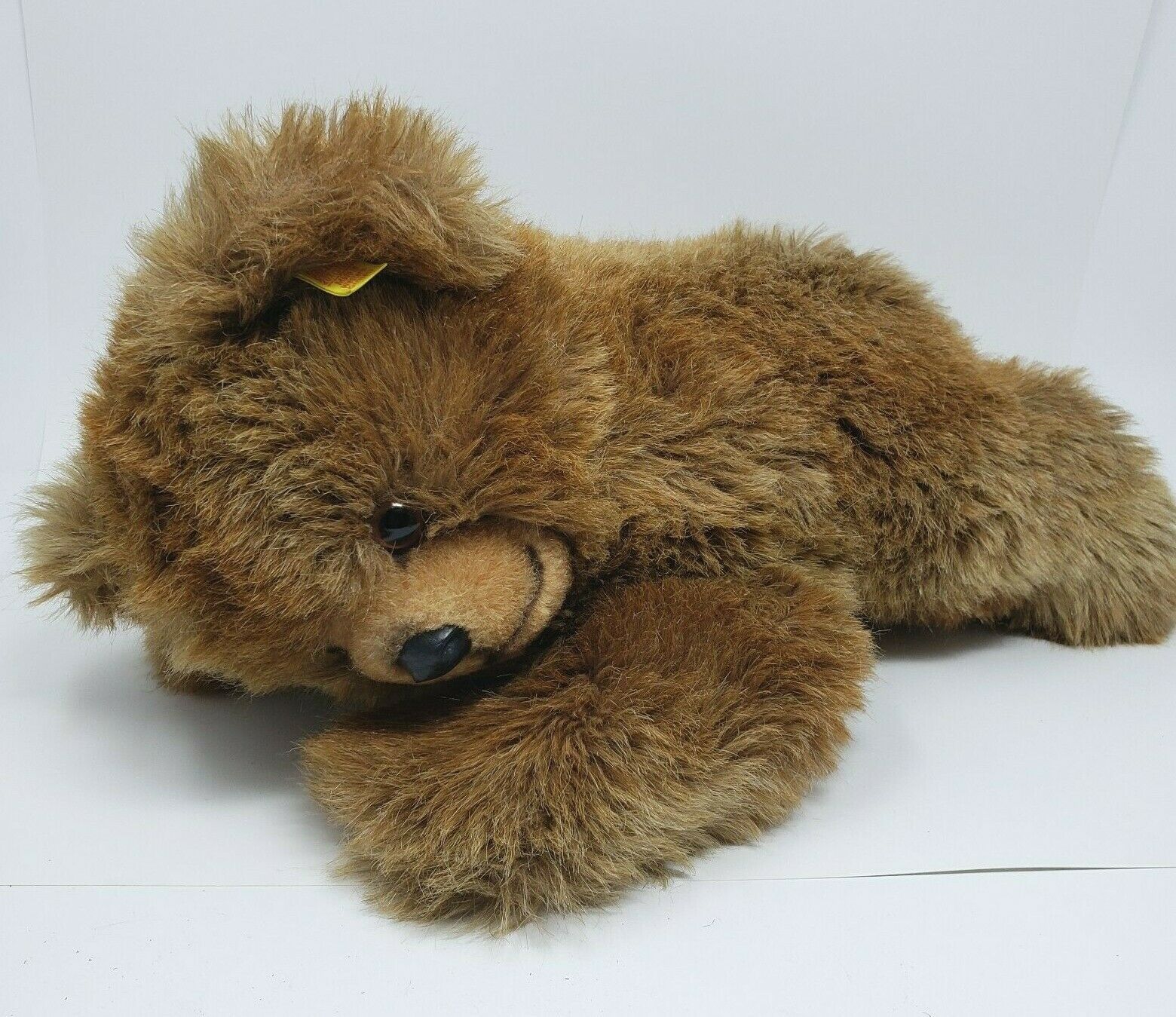 18 "steiff 0341/40 super molly coated teddy bear cub stuffed animal toy - $82.87