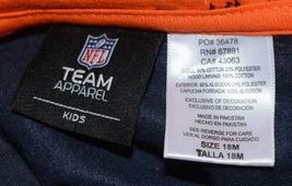 NFL Team Apparel Chicago Bears Infant 18 Month Zip Up Hoodie image 3